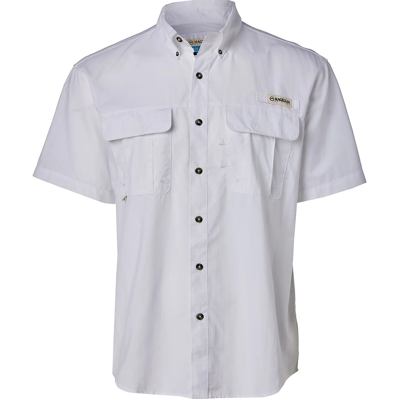 Magellan Outdoors Men's Laguna Madre Solid Short Sleeve Fishing Shirt