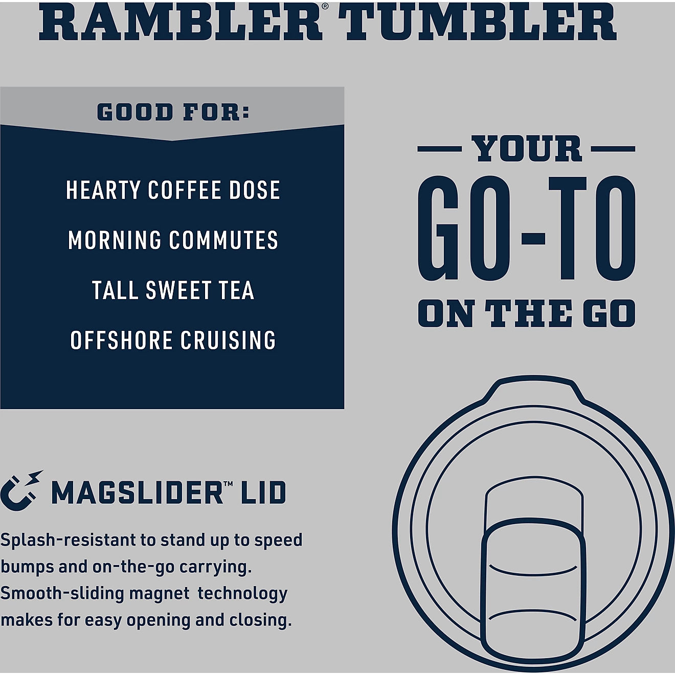 The YETI DuraCoat Rambler 20 oz Tumbler