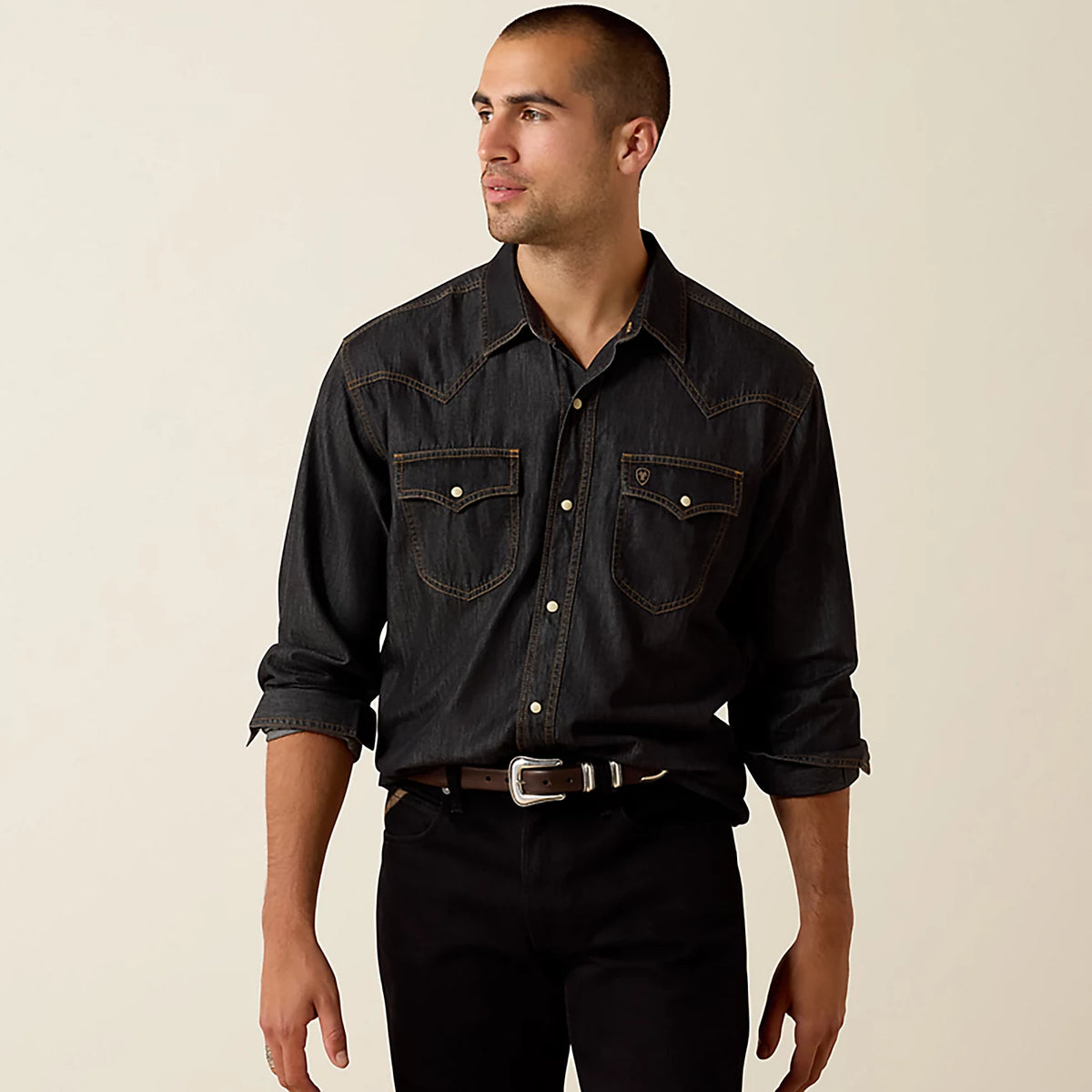 Ariat Men's Retro Halford Fitted Long Sleeve Snap Shirt