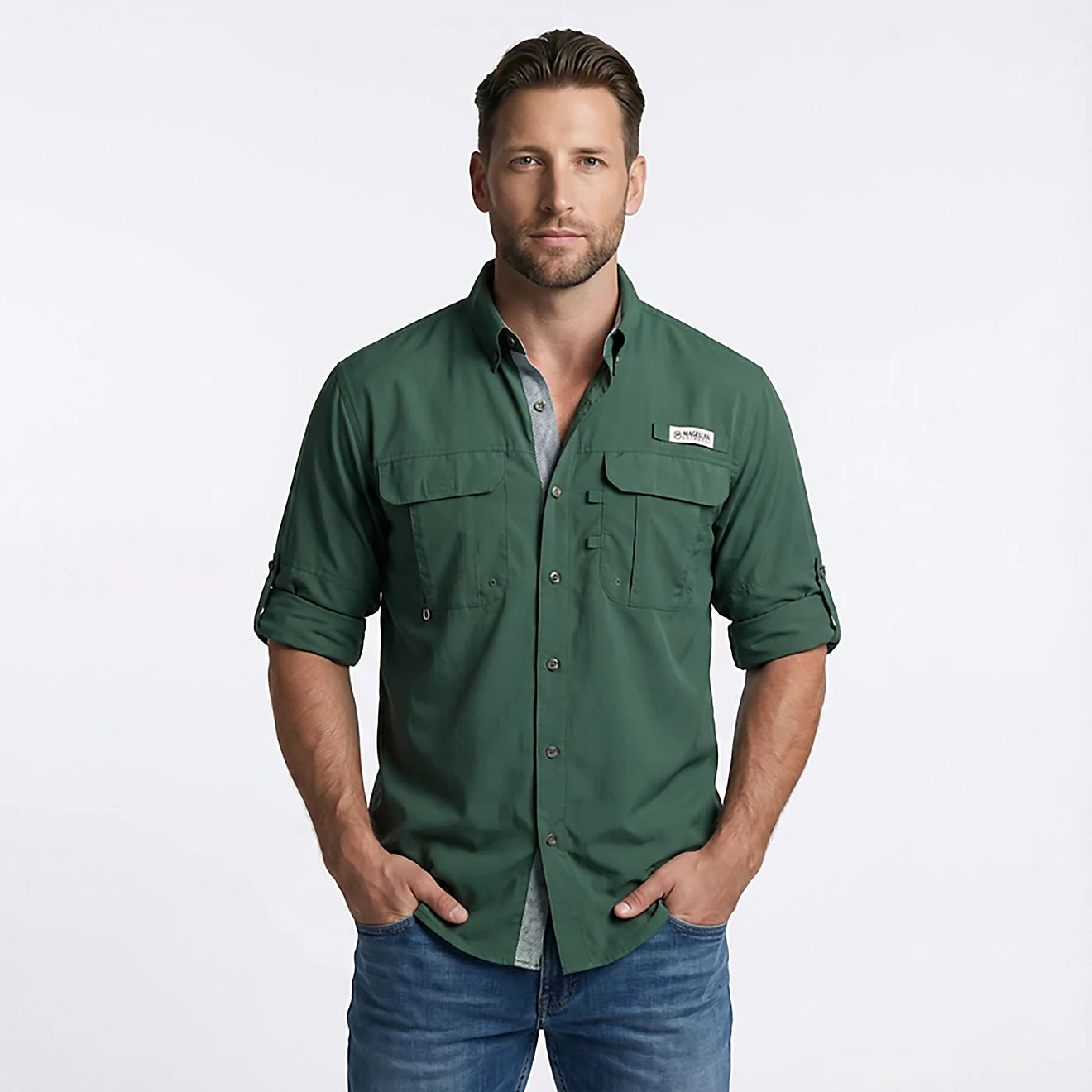 Magellan Outdoors Men's Laguna Madre Long Sleeve Fishing T-shirt