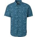 Magellan Outdoors Men's Navy Summerville Print Short Sleeve Shirt